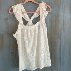 LAUREN CONTAD TEXTURED TOP BLOUSE NWOT FULLY LINED SZ XXL